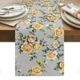 thumbnail image 1 of Yellow Rose Table Runner - 72 Inch Long, Kitchen Dining Table Runner Dresser Scarves, Vintage Country Botanical Floral Vines Farmhouse Decor for Coffee Tables Wedding Party Banquet, 1 of 8