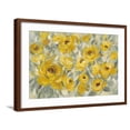 thumbnail image 1 of Art.com Yellow Roses Art Print by Silvia Vassileva, Brown Frame Wall Art, 29" x 21", 1 of 5