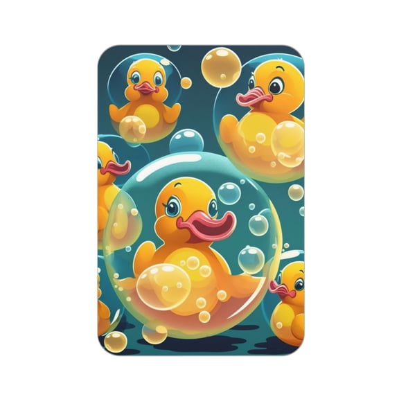 Yellow Rubber Ducks Funny Soap Bubbles Acrylic Fridge Magnets Decorative Refrigerator Magnets for Kitchen Office Whiteboard Locker