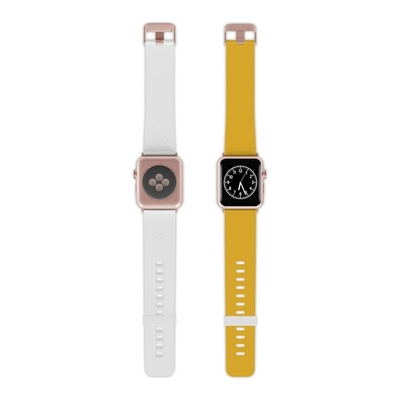 Yellow Rubber Silicone Band For Apple Watch 1-9/SE/Ultra iWatch Hiking