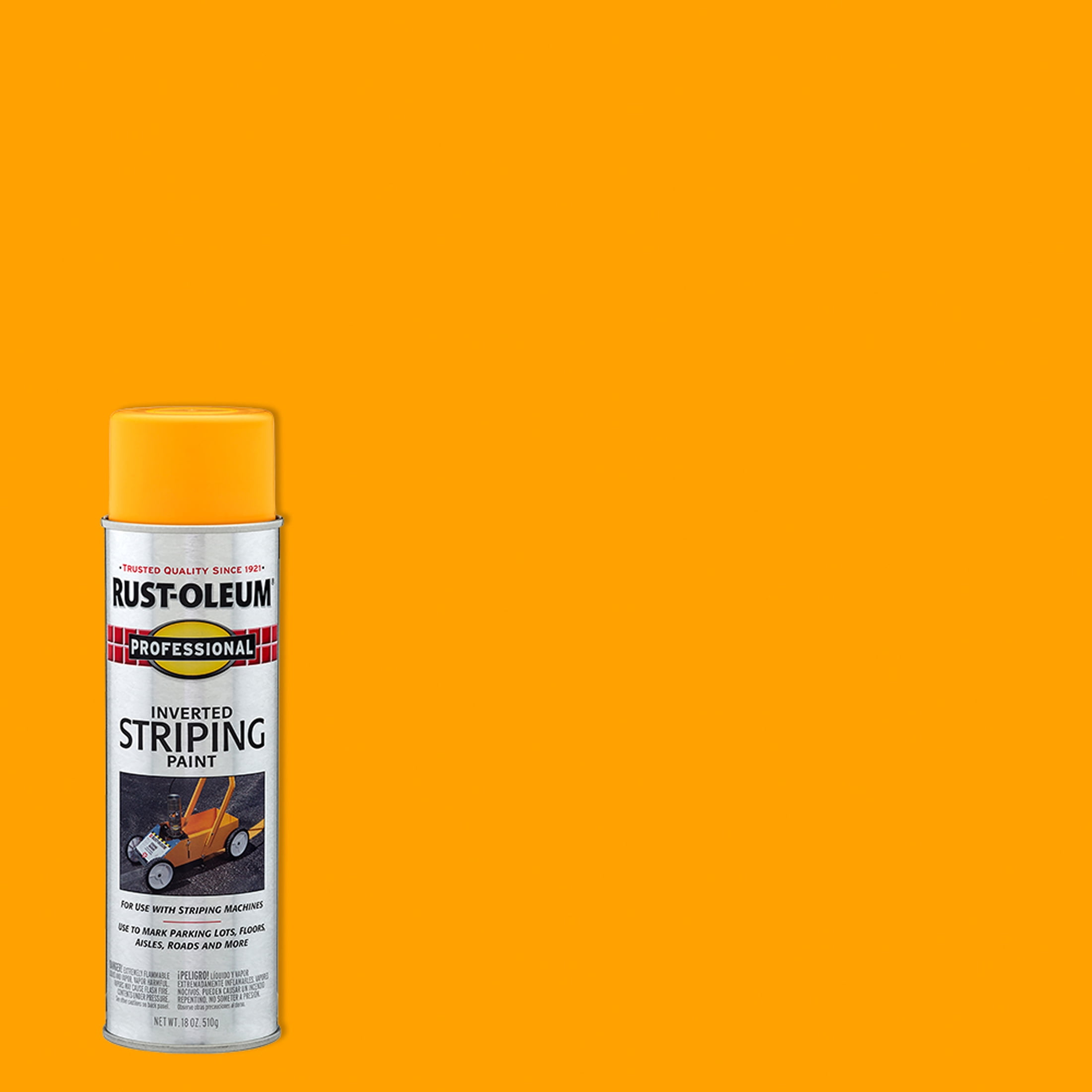 6 Pack, Yellow, Rust-Oleum Professional Inverted Striping Paint
