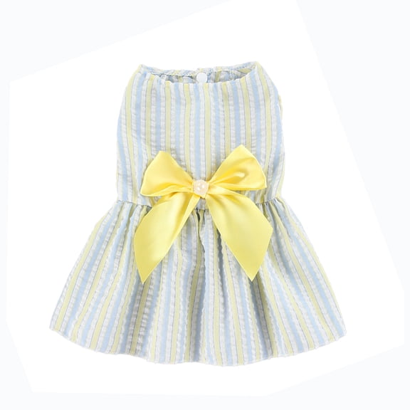 Yellow S 2026 Dress For Small To Medium Pet Trendy Beautiful Attire Fashion Forward Felines Pooches All Seasons 100%Polyester