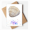 thumbnail image 1 of Yellow Scallop Marine Life Illustration Welcome Back Greeting Cards Envelopes Blank, 1 of 4