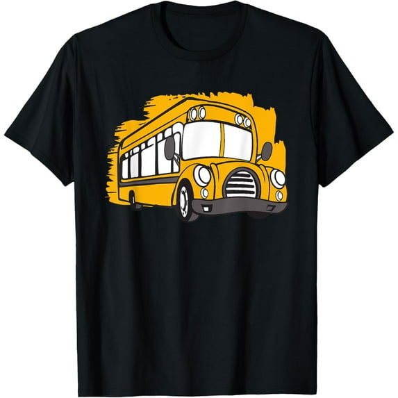 Yellow School Bus Driver Driving Transport Motorbus Vehicle T-Shirt