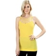 thumbnail image 1 of Yellow Seamless Triple Criss-Cross Front Cami (S/M), 1 of 2