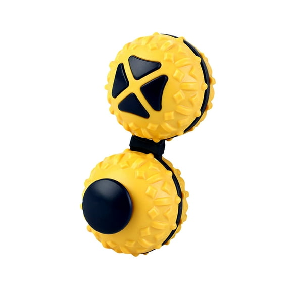 Yellow Sensory Therapy Massage Ball Abs Conjoined Hand Exercise Stress Relief Decompression Fidget Tool Pressure Relief For Adults Office Gift