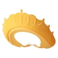 thumbnail image 1 of Yellow Shampoo Cap for Bath Time, Adjustable Crown Shape Bath Visor for Kids, Soft Waterproof Ear Protection Washing Hat for Toddler, Infant, Newborn Hair Rinsing, 6X5X2In, 1Pcs, 1 of 9