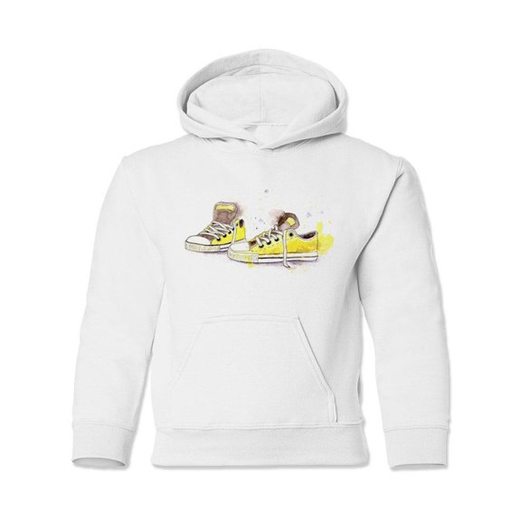 Yellow Shoes Hoodie Juniors -Image by Shutterstock,  Small