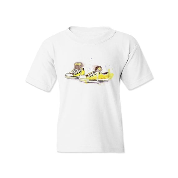 Yellow Shoes T-Shirt Juniors -Image by Shutterstock, Large