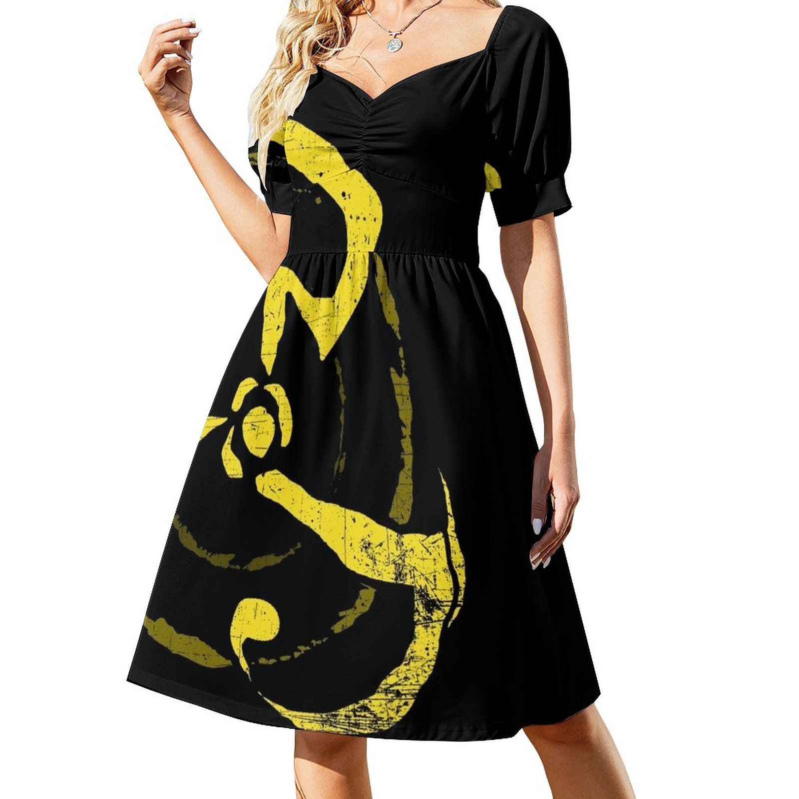 Yellow Sign - King in Yellow Sleeveless Dress prom clothes Dress woman ...