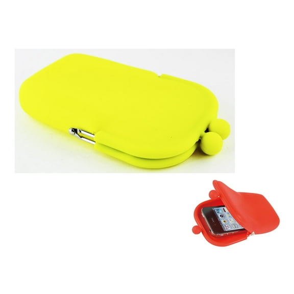 Yellow Silicone Coin Purse - Multi-Purpose Silicone Pouch