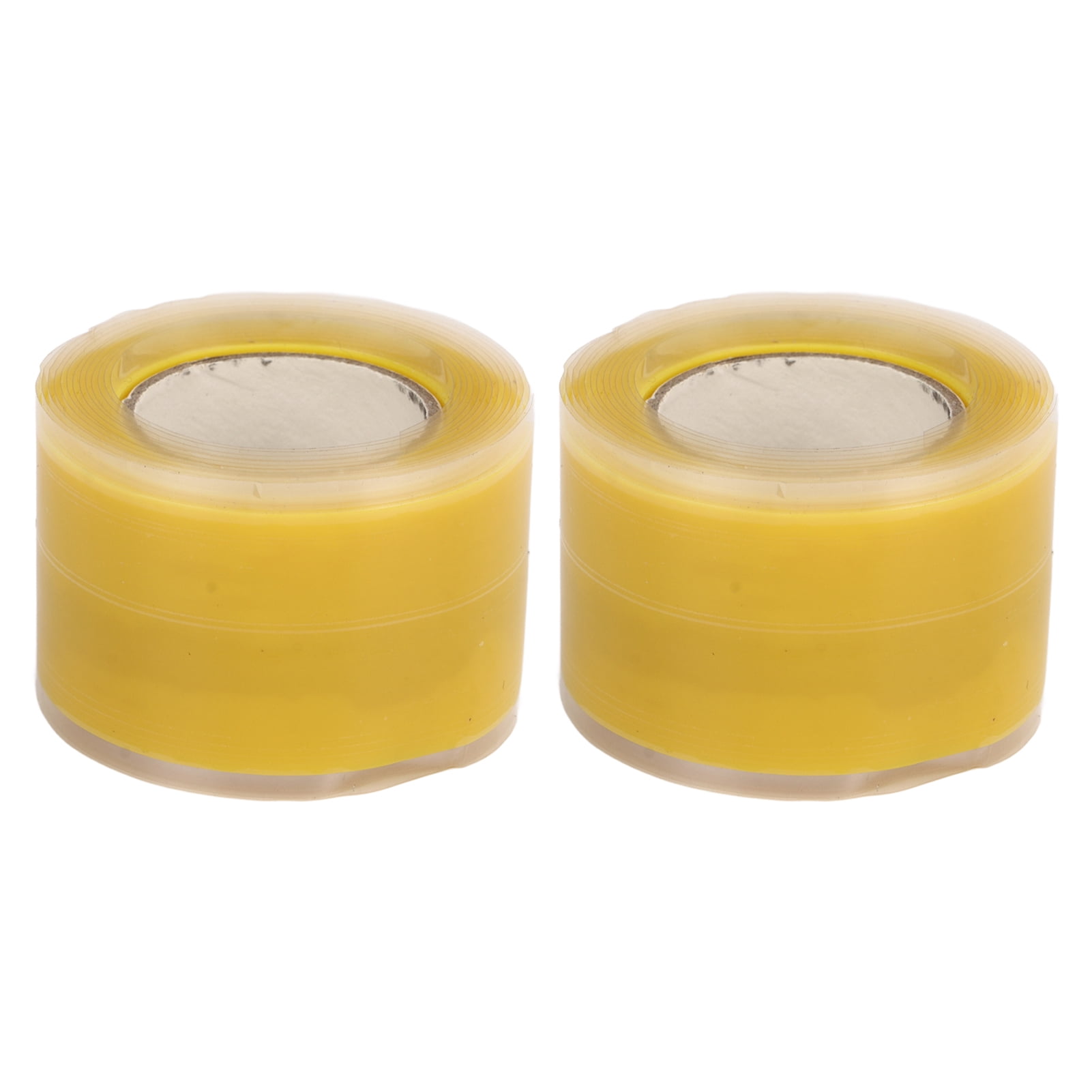 Yellow Silicone Grip Tape 2pcs Portable SelfFusing Flexible Double Sided Sealing Tape for Canoe