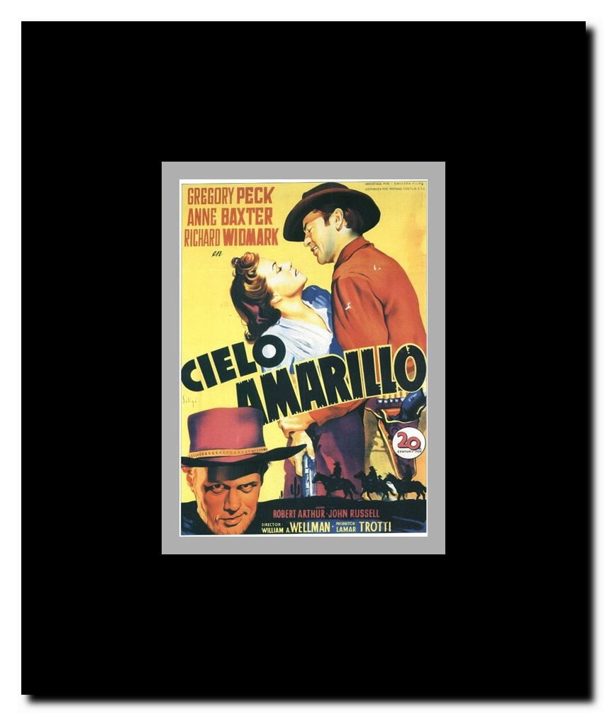 Yellow Sky Framed Movie Poster