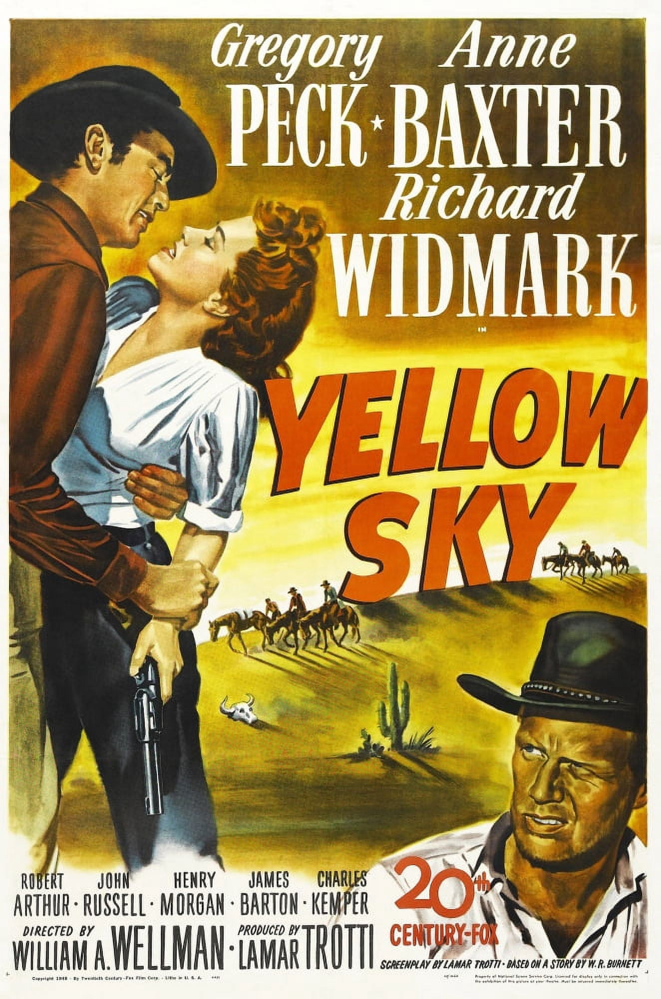 Yellow Sky U Canvas Art -  (11 x 17)