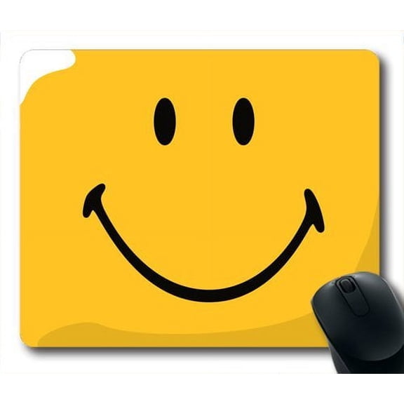 Yellow Smiley Face Mouse pads Gaming Mouse Pad 9.84x7.87 inches