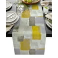 Yellow Smudge Paint Graffiti ration Texture Table Runner ration Home r