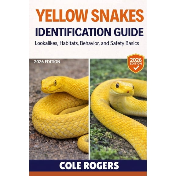 Yellow Snakes Identification Guide: Lookalikes, Habitats, Behavior, and Safety Basics, (Paperback)
