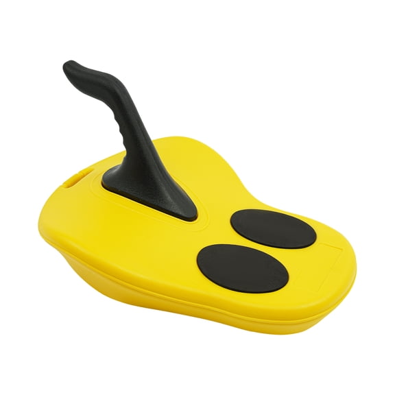 Yellow Snow Sleds for Kids and Adult, Sled Snowboard for 1-2 Riders with Handle and Pull Rope, Lightweight Compact Scooter Board, Sit Down Winter Sled, Portable Downhill Snow Skate for Winter Fun