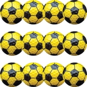 Yellow Soccer Golf Balls 12 Pack by GBM Golf