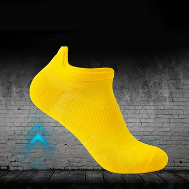 Yellow Socks Outdoor Sports Socks for Men and Women Fitness Running Socks Thin Socks Shallow Cut Summer Breathable Socks Quick Drying Boat Socks