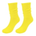 thumbnail image 1 of Yellow Socks Socks Solid Color Crew Socks Colorful Lightweight Cotton Athletic Socks, 1 of 3
