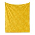 thumbnail image 1 of Yellow Soft Flannel Fleece Blanket, Sun Solar Hand Drawn Style Pattern with Little Spiral Spots Like Hot Summer Day Inspired, Cozy Plush for Indoor and Outdoor Use, 50" x 60", Yellow, by Ambesonne, 1 of 6
