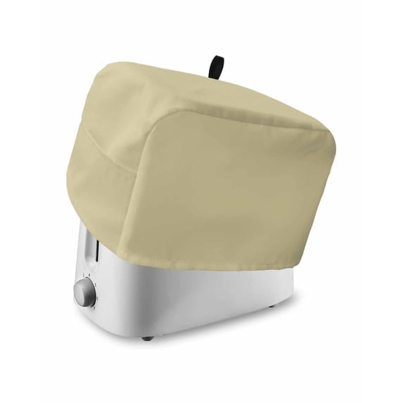 Yellow Solid Color Toaster Cover 4 Slice, Large Kitchen Appliance Covers, Aesthetics Contemporary Luxury Toaster Oven Cover with Loop, Bread Machine Cover Polyester Dust Cover Protection