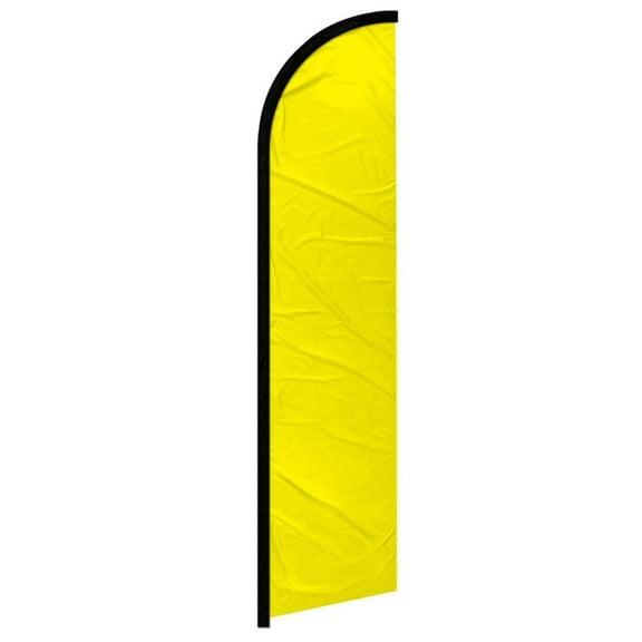 Yellow Solid Color Windless Banner Flag