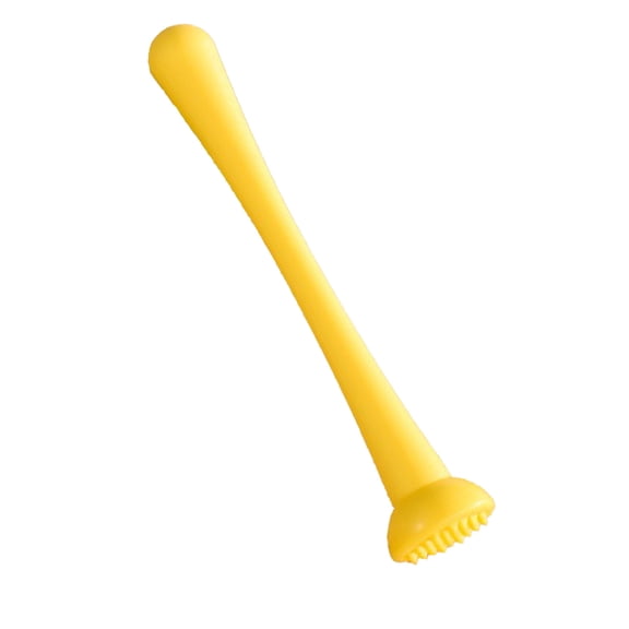 Yellow Solid Ice Crusher Bar Tool Muddler For Cocktail Milk Tea Lemon Hammer Kitchen Bartender Utensil Durable Plastic Construction