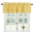 thumbnail image 1 of Yellow Solid, Kitchen Valances for Windows 54x18 Inch Kitchen Curtains Valances Rod Pocket Pure Color Bathroom Window Valances for Window Treatment Decor, 1 of 6