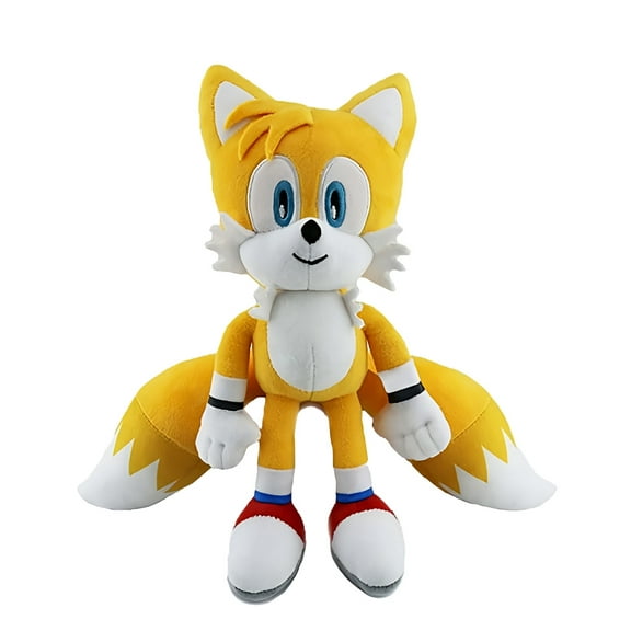 Yellow Sonic Plush Action Figure Animal Hedgehog Super Sonic Ray Flying Squirrel Movie Plush Gift Plush for Kids Boys & Girls Sonic The Hedgehog Toy Tails Plush, Knuckles Plush 12 Inches