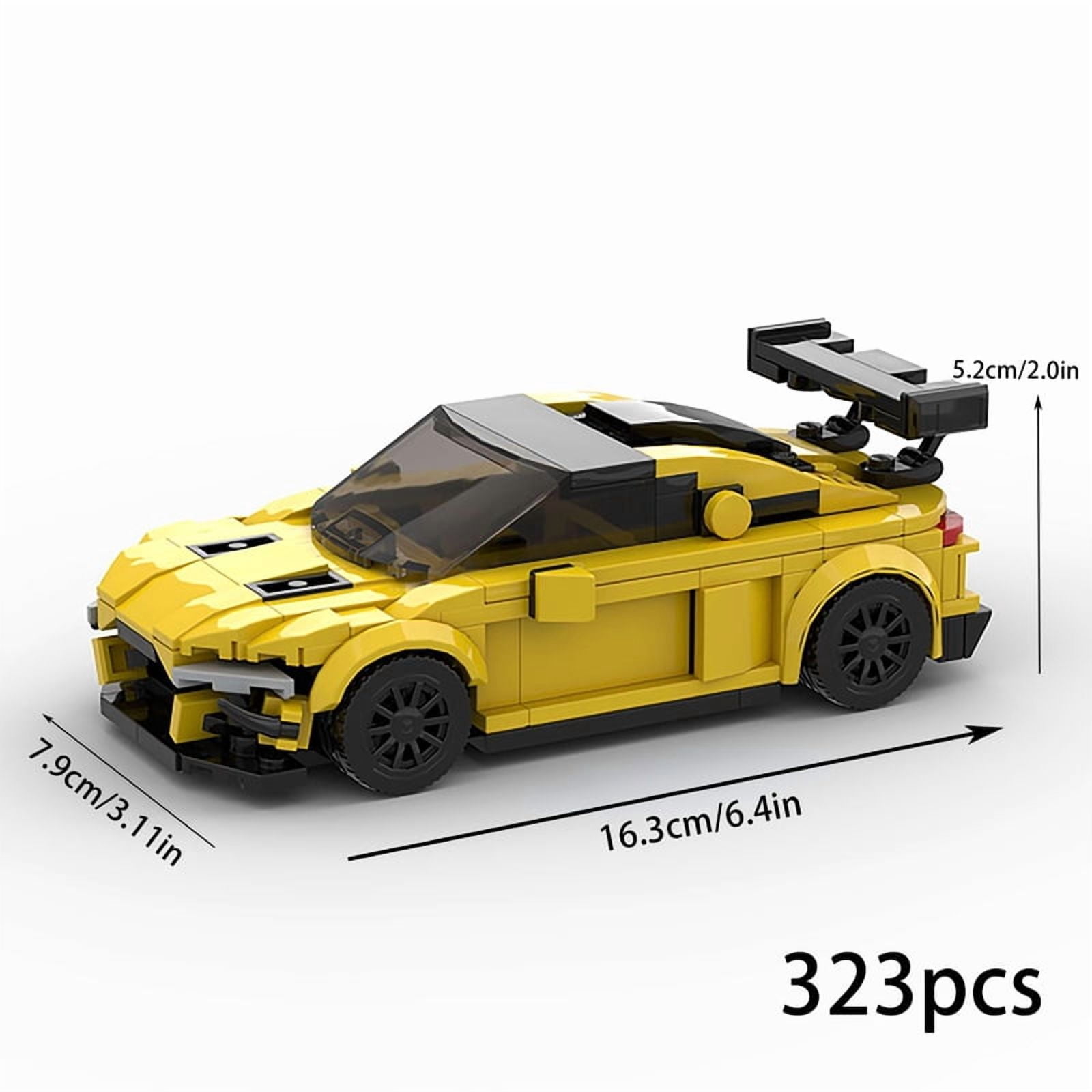 Yellow Sports Car MOC Building Blocks,Speed Champions Cars Blocks ...
