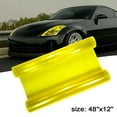 thumbnail image 1 of Yellow Sporty Racing Vinyl Film Trim Wrap For Headlight DRL Fog Light 12x48”, 1 of 11