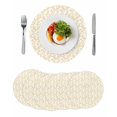 thumbnail image 1 of Yellow Spring Floral Round 13 Inch Placemats Set of 6, Elegant Watercolor Summer Botanical HeatResistant Non Slip Place Mats for Dining Table, Wipeable Braided Kitchen Table Mats for Housewarming, 1 of 9
