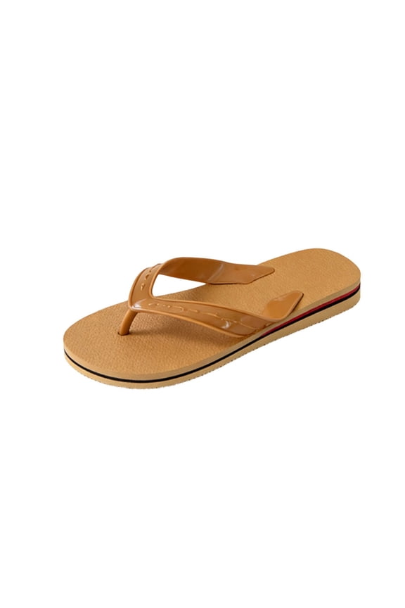 Yellow Spring Summer Couples Flip Flops Featuring Massage Sole And Eva Outsole For Beach Comfort
