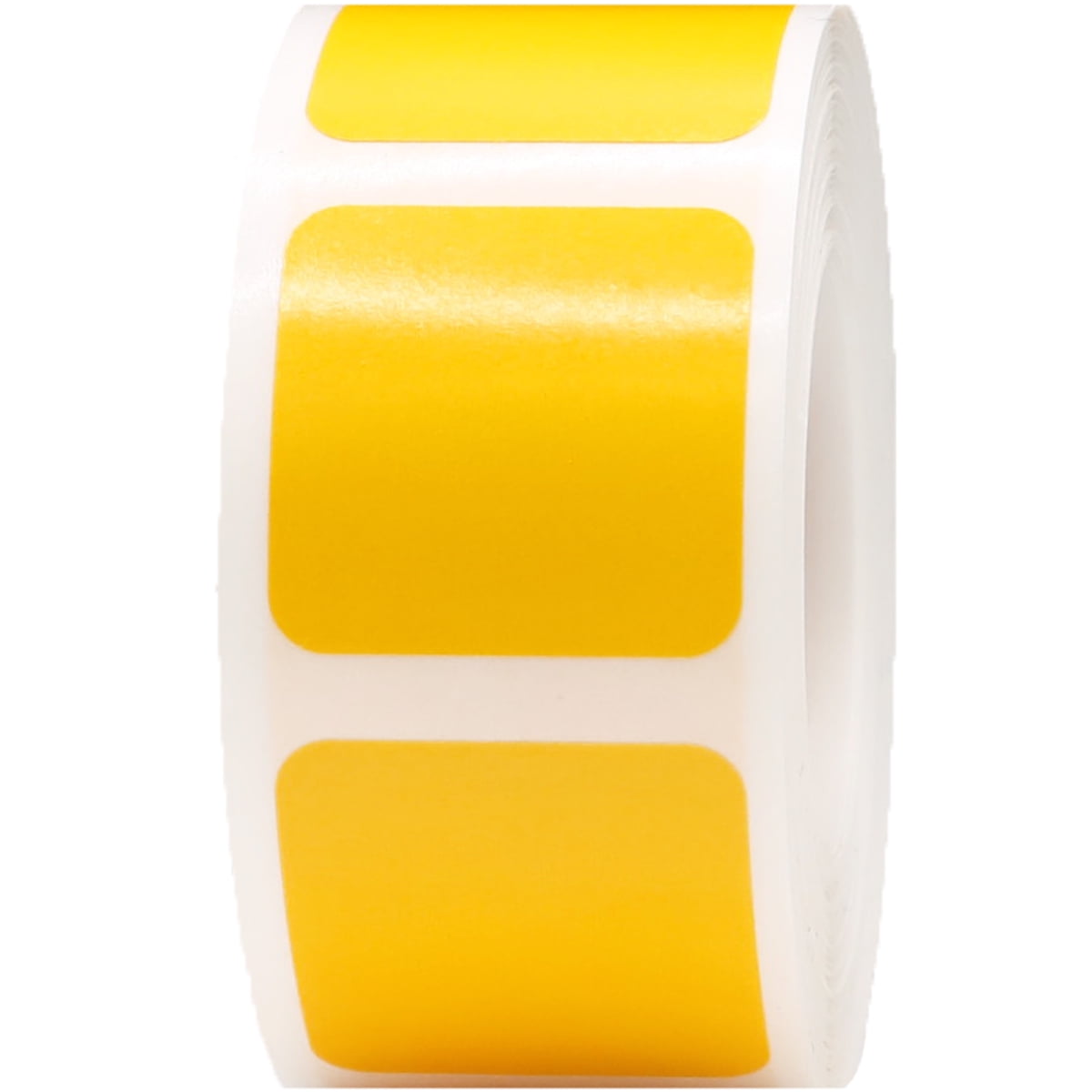 Yellow Square Stickers | 1" Inch Square | 500 Pack - Walmart.com