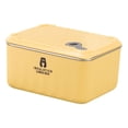 thumbnail image 1 of Yellow Stainless Steel Stackable Lunch Box Leakproof Thermal Food Container for Student School Office Commute, 5X4X3In, 1Pcs, 1 of 9