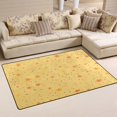 thumbnail image 1 of Yellow Stars Pattern Soft Polyester Area Rug 31''x20'', Non Slip, Memory Foam, Water Absorbent, 1 of 7
