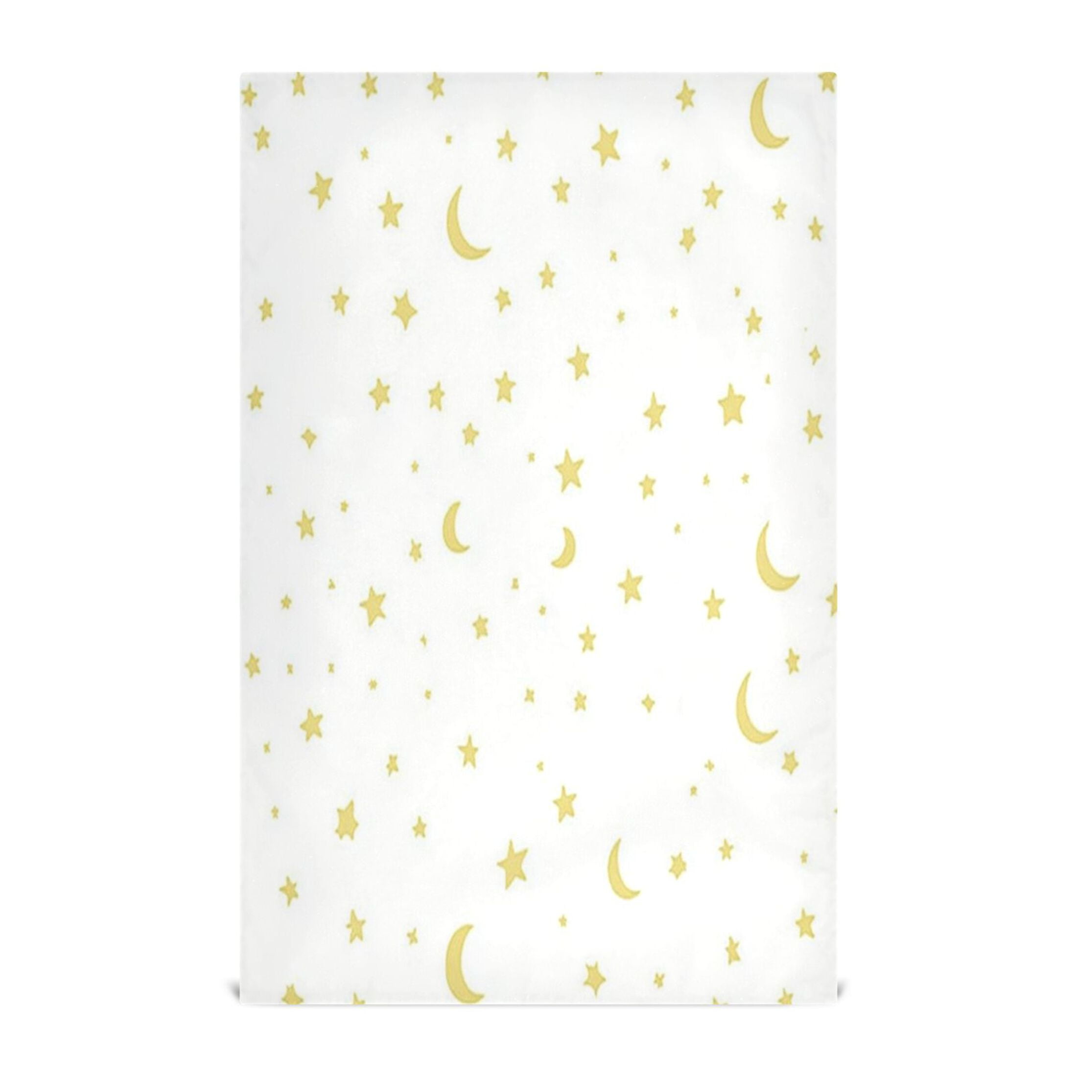 Yellow Stars and Moons Kitchen Towels 6-Piece Pack Tea Towels for Kitchen Decorative Waffle Design 28x18in