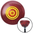 thumbnail image 1 of Yellow Stars in Circle Formation Red Retro Metal Flake Shift Knob with M16 x 1.5 Insert Brody, 1 of 1