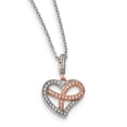 thumbnail image 1 of Yellow Sterling Silver necklace Cable Themed Cubic Zirconia CZ 18 in 1 mm, 1 of 4