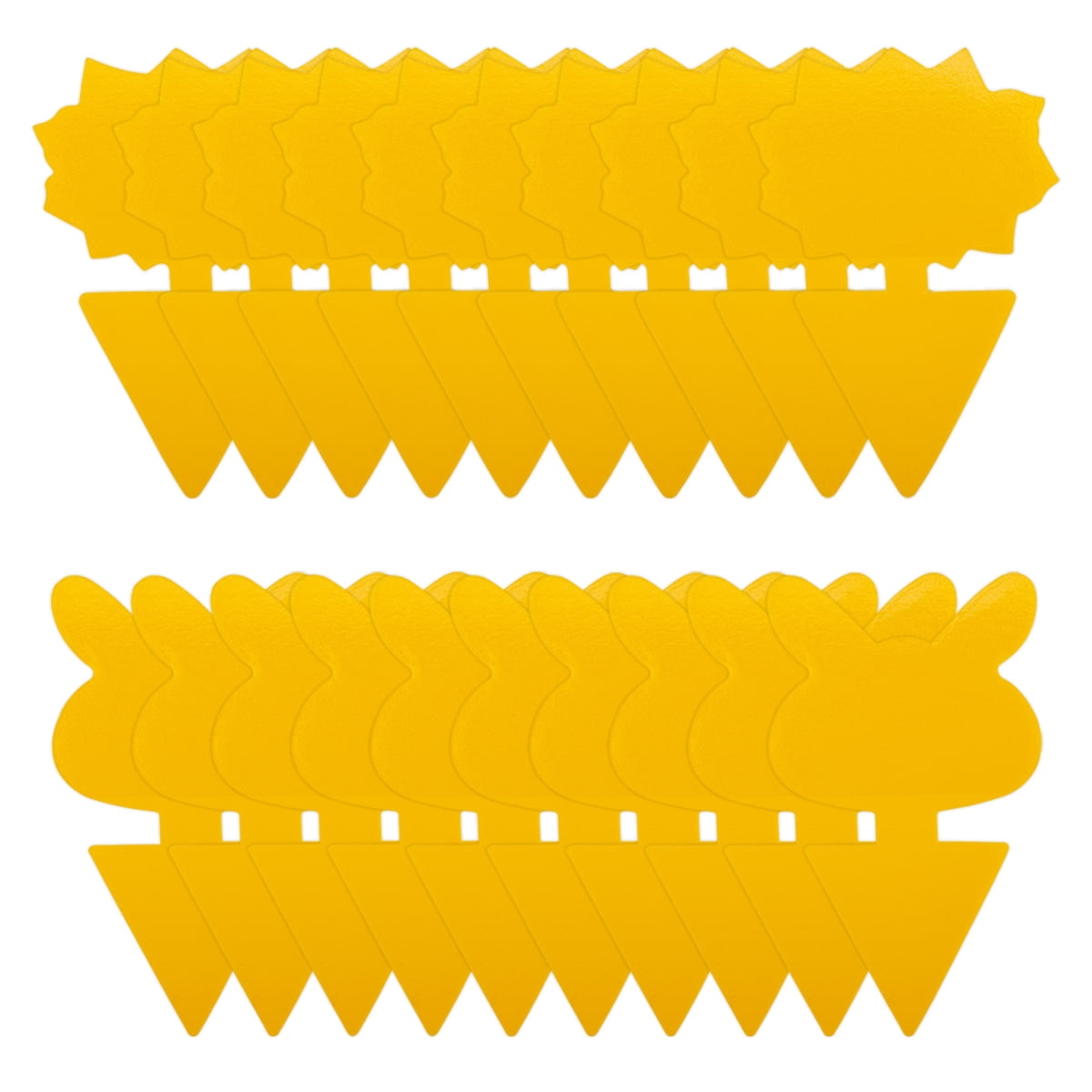Yellow Stickers Fungus Gnats Control Pack Of 20 Yellow Plates For ...