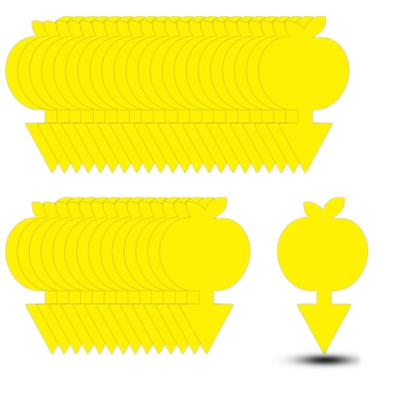 Yellow Sticky Fly Traps, Dual-Sided Adhesive Fungus Gnat Insect Traps, Butterfly & Tree Shaped Bug Catcher for Indoor Outdoor Potted Plants, Multiple Pack Size Options