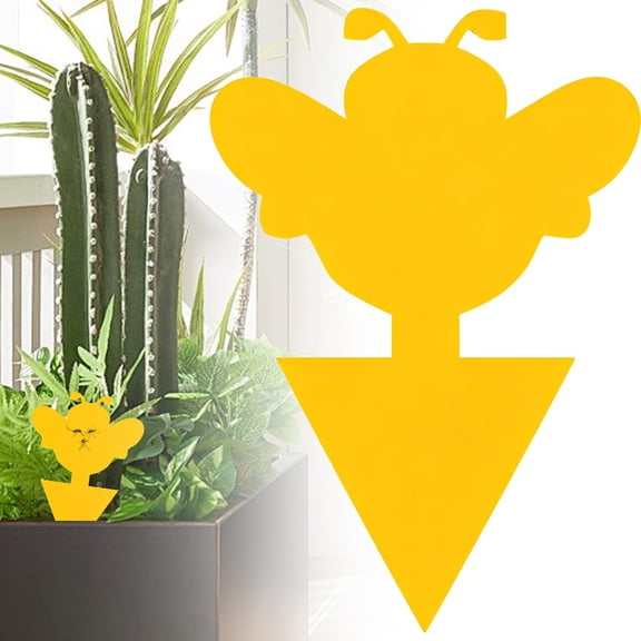 Yellow Sticky Traps for Plant Gnats Dual Sided Sticky Bug Traps House Plant Flying Traps Fruit Fly Traps for Indoors Sticky Traps for Gnats Disposable Sticky Traps