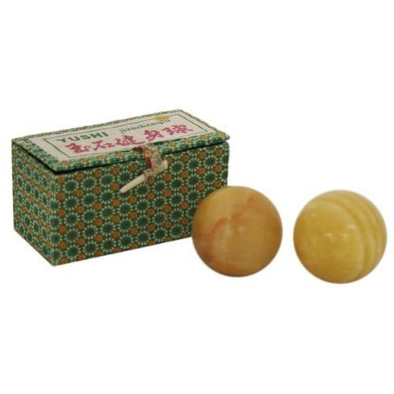 Yellow Stone Chinese Healthy Exercise Massage Balls