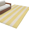 thumbnail image 1 of Yellow Striped Area Rug 3x5 Washable Rug Non Slip Beige Retro Minimalism Abstract Stripes Large Area Rug Indoor Floor Carpet for Entryway Bedroom Kitchen Living Room Home Office Dining Room Nursery, 1 of 9
