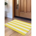 thumbnail image 1 of Yellow Striped Door Mat&nbsp;Indoor Outdoor Entrance, Non Slip Rug for Kitchen Bathroom Entryway Rug, Modern Simple Monochrome Geometric White Washable Doormat Floor Mat 20x31.5 Inch, 1 of 8