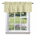 thumbnail image 1 of Yellow Striped Kitchen Curtain Valances for Windows Farmhouse Short Curtains, Modern Simple Farmhouse Beige Vintage Rod Pocket Valance Curtain for Bedroom Cafe Living Room 54"x18", 1 of 8