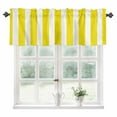 thumbnail image 1 of Yellow Striped Kitchen Valances for Windows 42x12 Inch Kitchen Curtains Valances Rod Pocket Modern Farmhouse Yellow White Stripes Bathroom Window Valances for Window Treatment Decor, 1 of 6