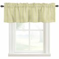thumbnail image 1 of Yellow Striped Kitchen Valances for Windows, Modern Simple Farmhouse Beige Vintage Bathroom Window Valances 42x12 Inch Rod Pocket Window Treatments Valance Curtains for Living Room Bedroom Decor, 1 of 9